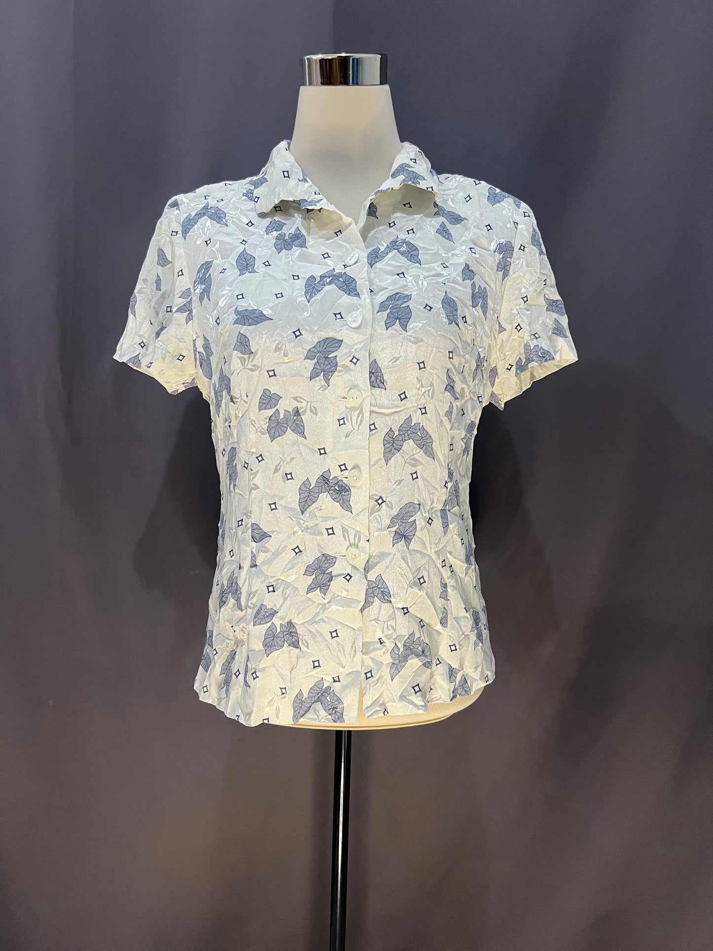 Taima Leaves Print (Dirty White)