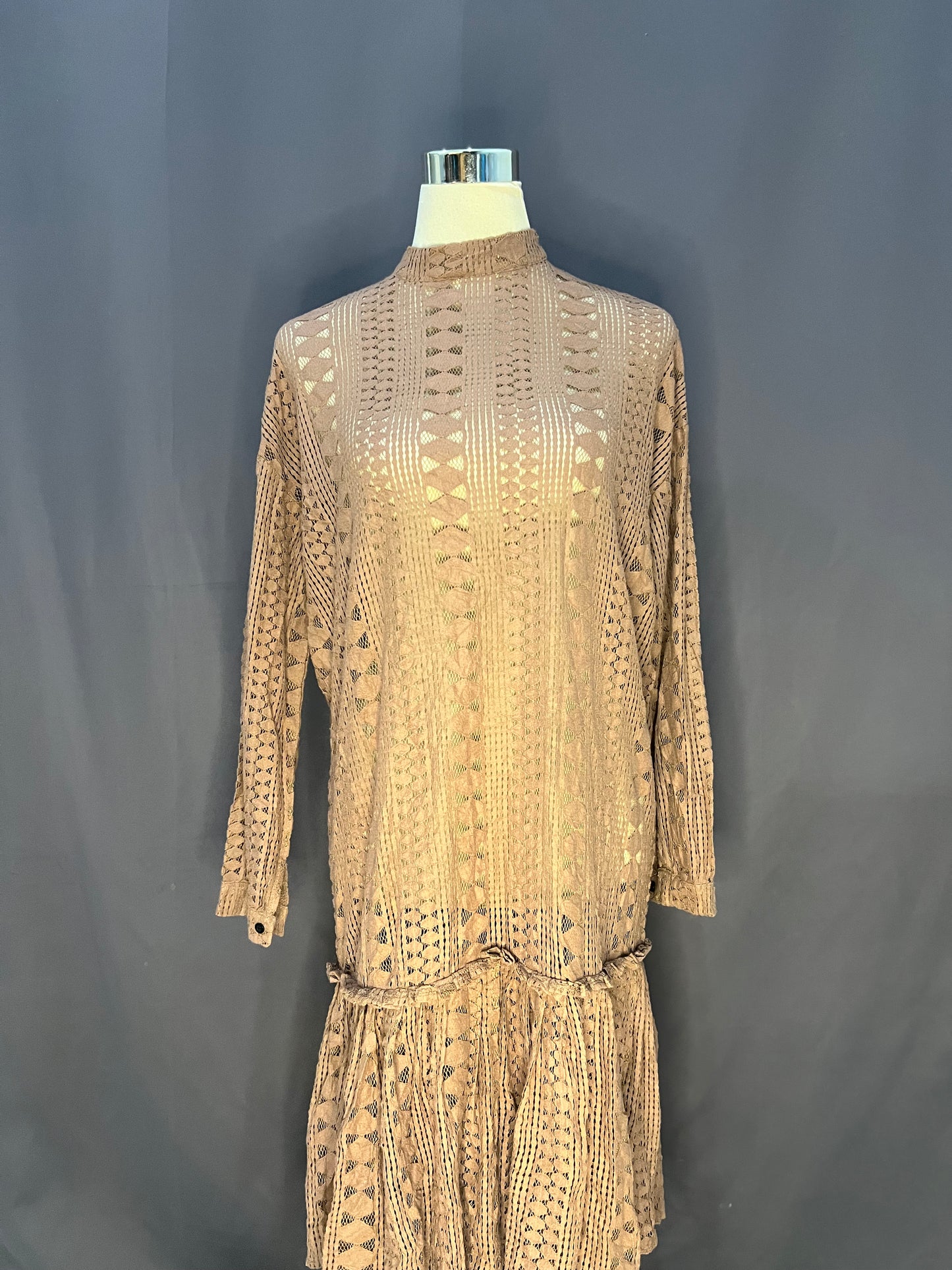 MD Design Patterned See Through (Brown)