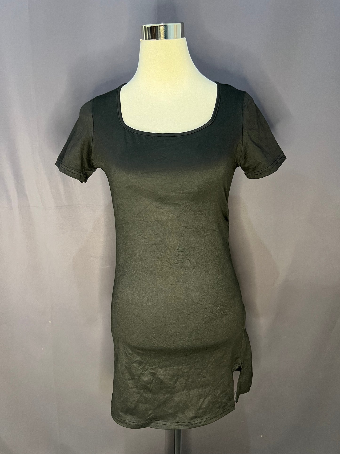 Generic Plain Dress (Black-Cotton)