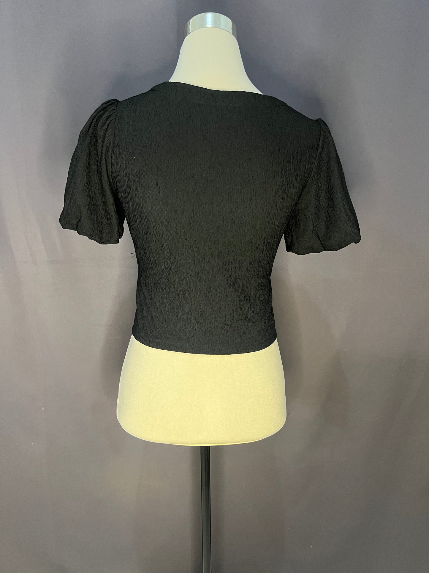 Ultra Modern Ribbon Croptop Dress (Black-Cotton)
