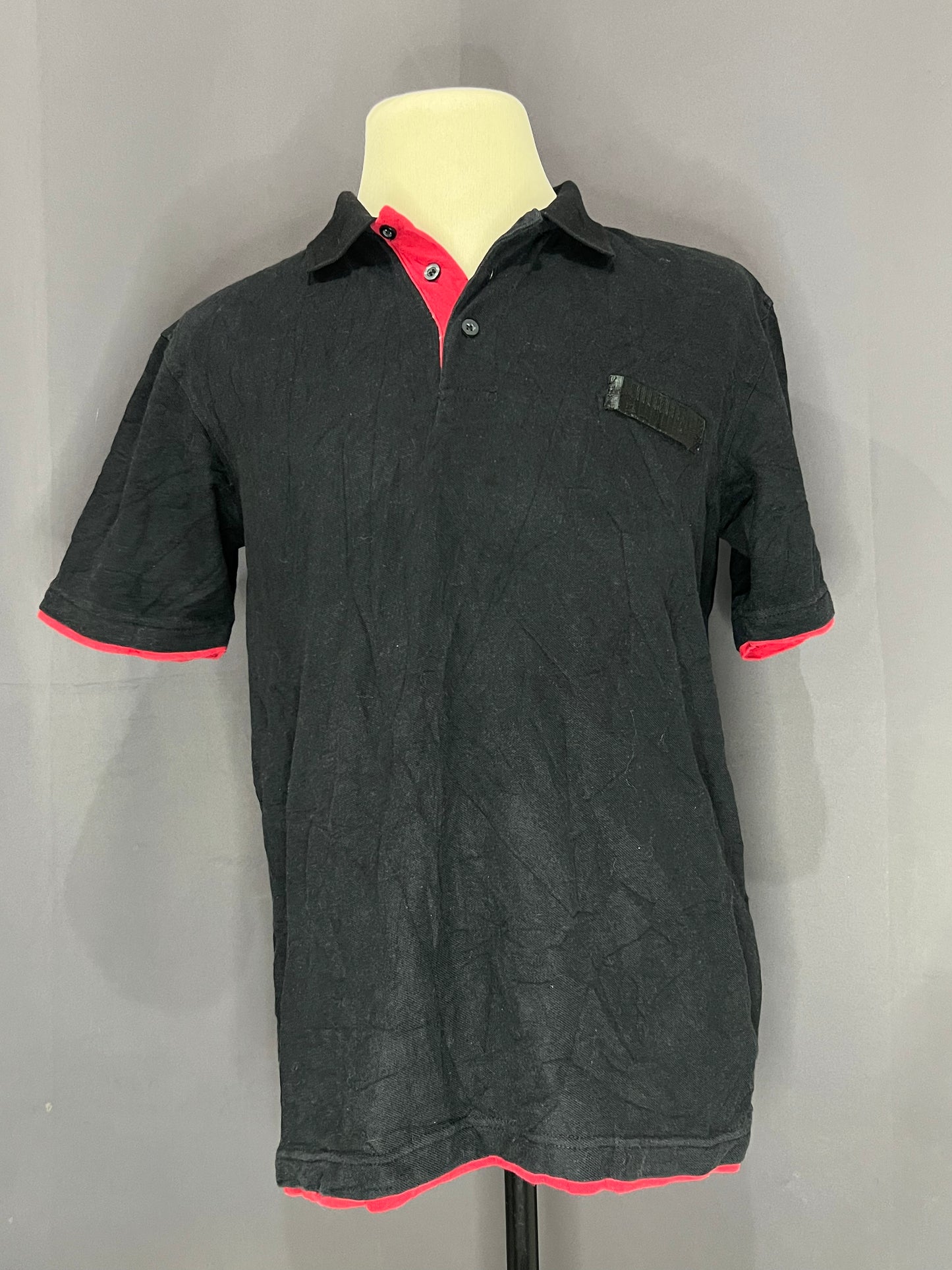 Generic Polo with Red color (Black-Cotton)