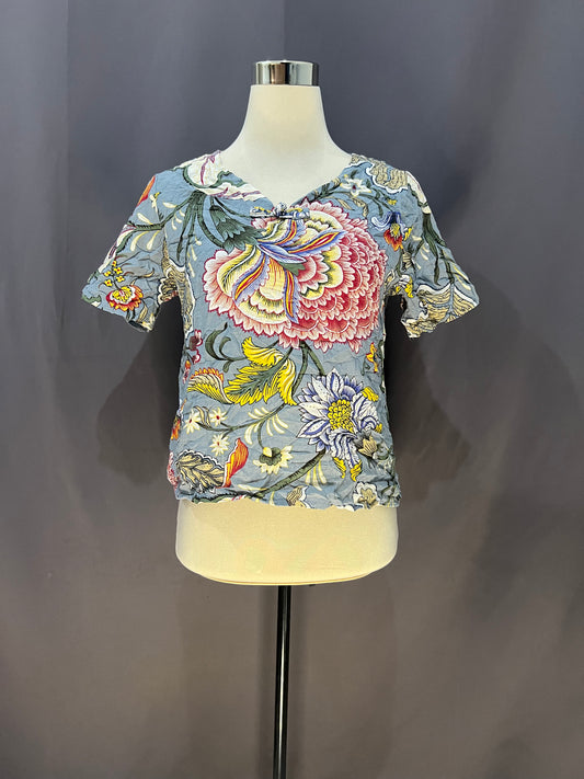 Mu Ying Floral (Light Blue)