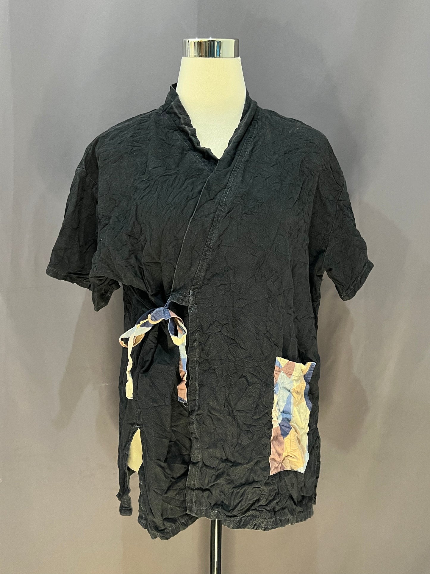 Generic Plain with Checkered Patch (Black)