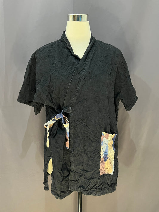 Generic Plain with Checkered Patch (Black)