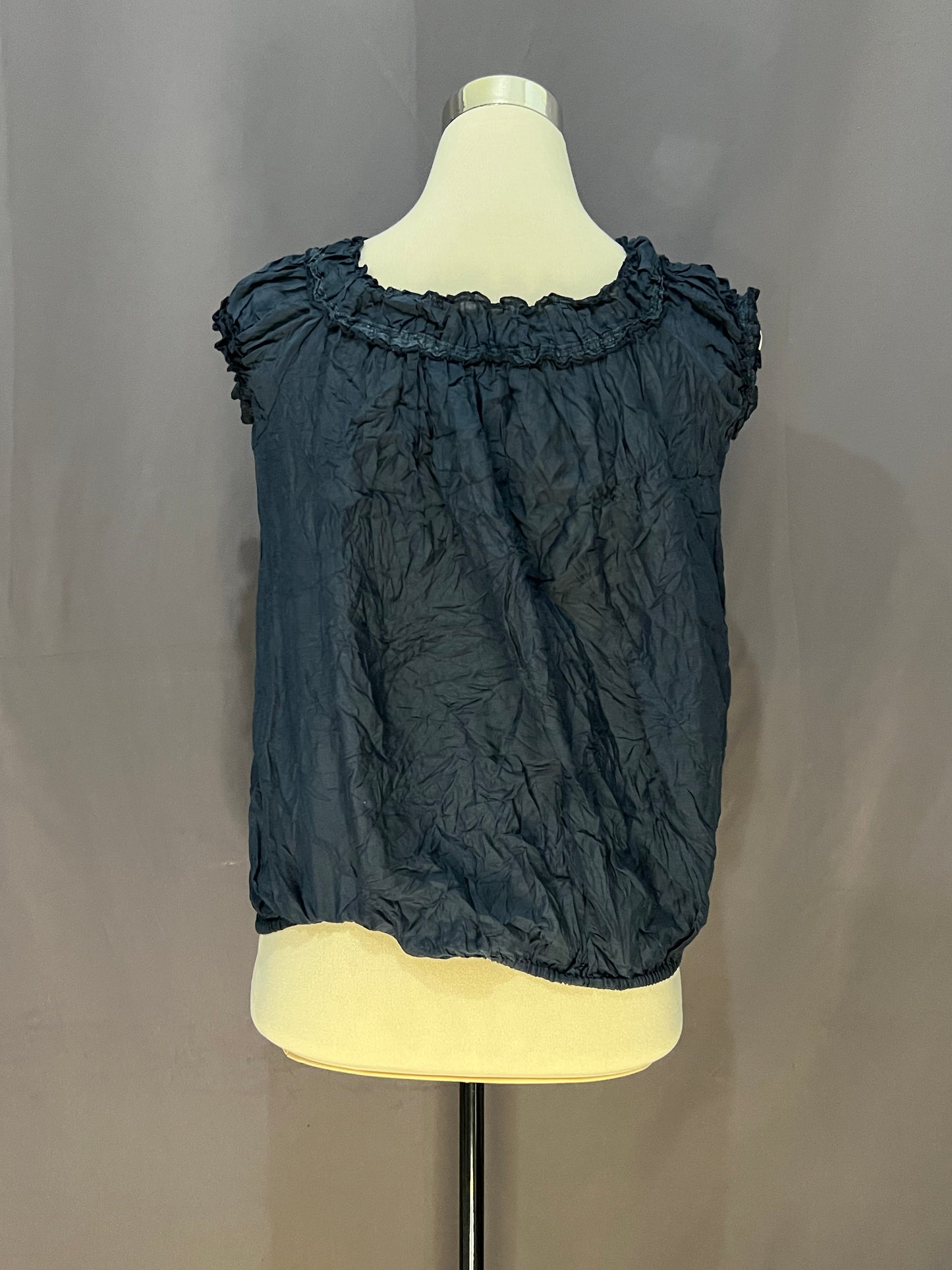 Generic Plain Sleeveless (Navy Blue)