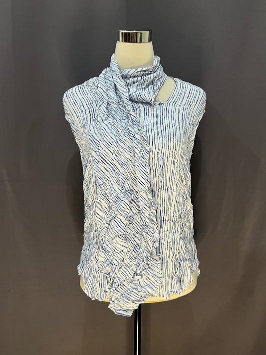 MNG Suit Blue Stripes (White)