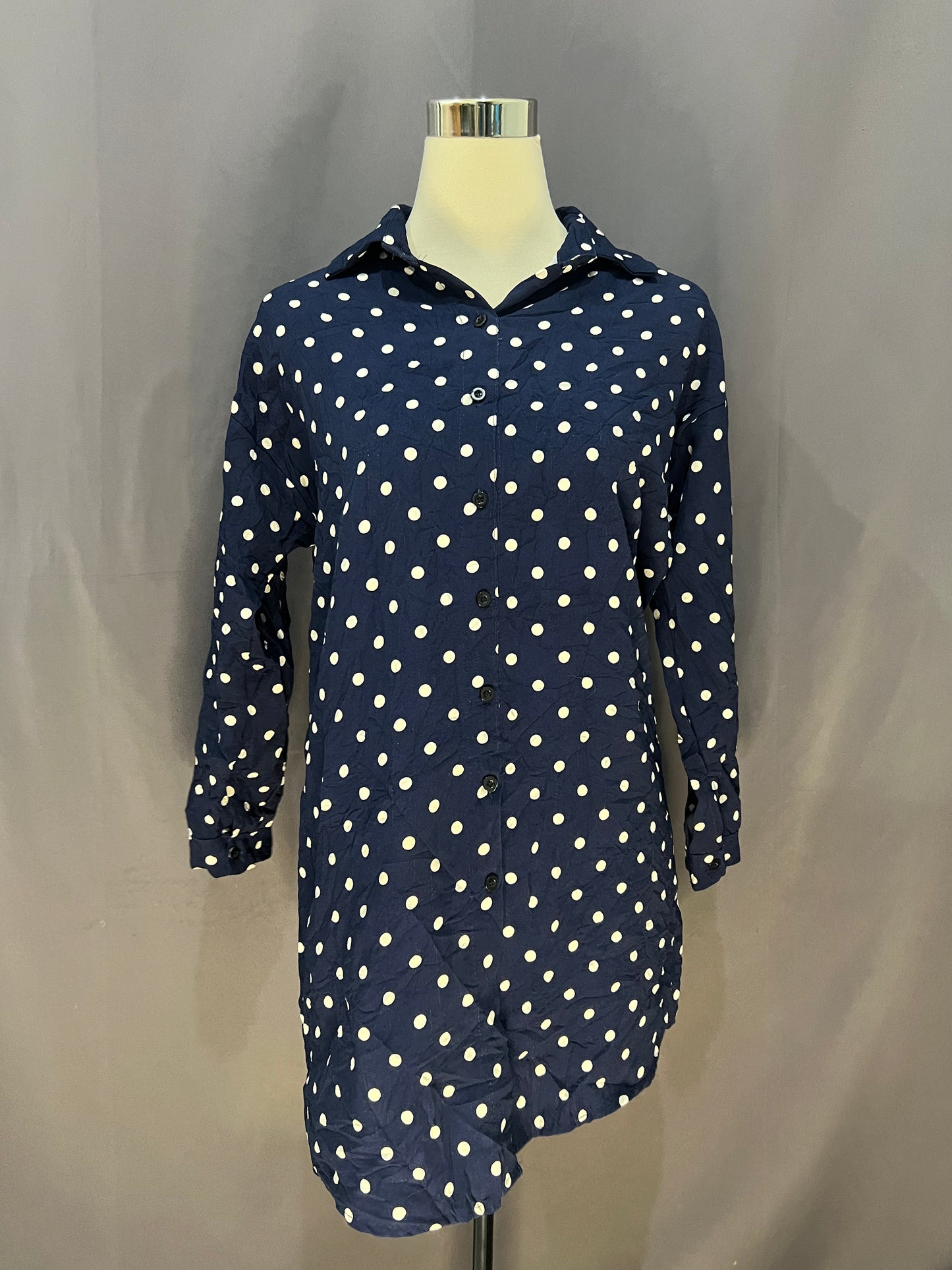 YiYi Polka Dots (Navy Blue)