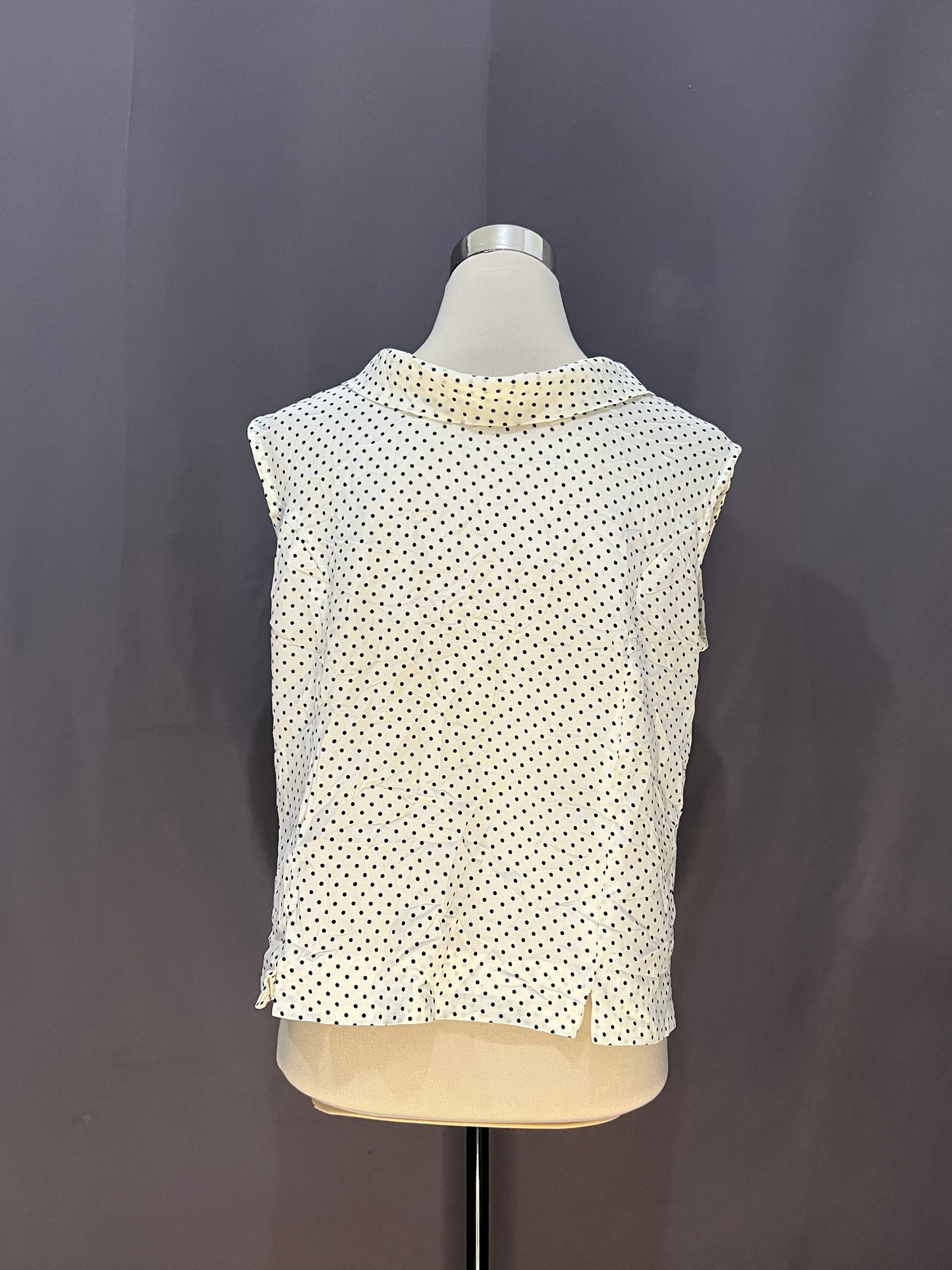 Generic Polka Dots Sleeveless (White)