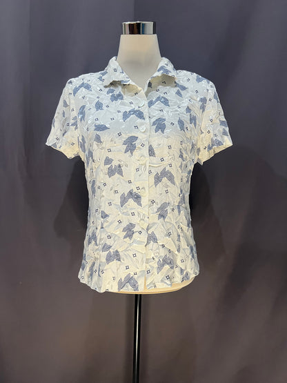 Taima Leaves Print (Dirty White)