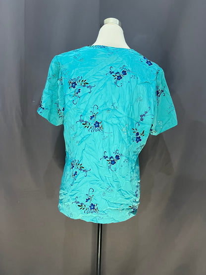 Generic Floral Pattern (Blue Green)
