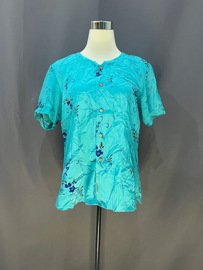 Generic Floral Pattern (Blue Green)