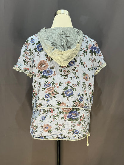 Kaiduo Floral with Hoodie (Blue)