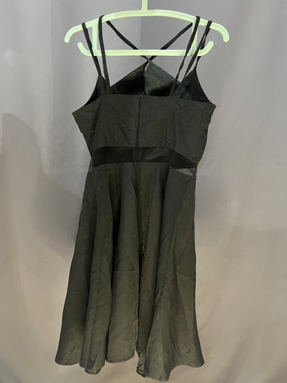 Generic Plain Sleeveless and See Through (Black)