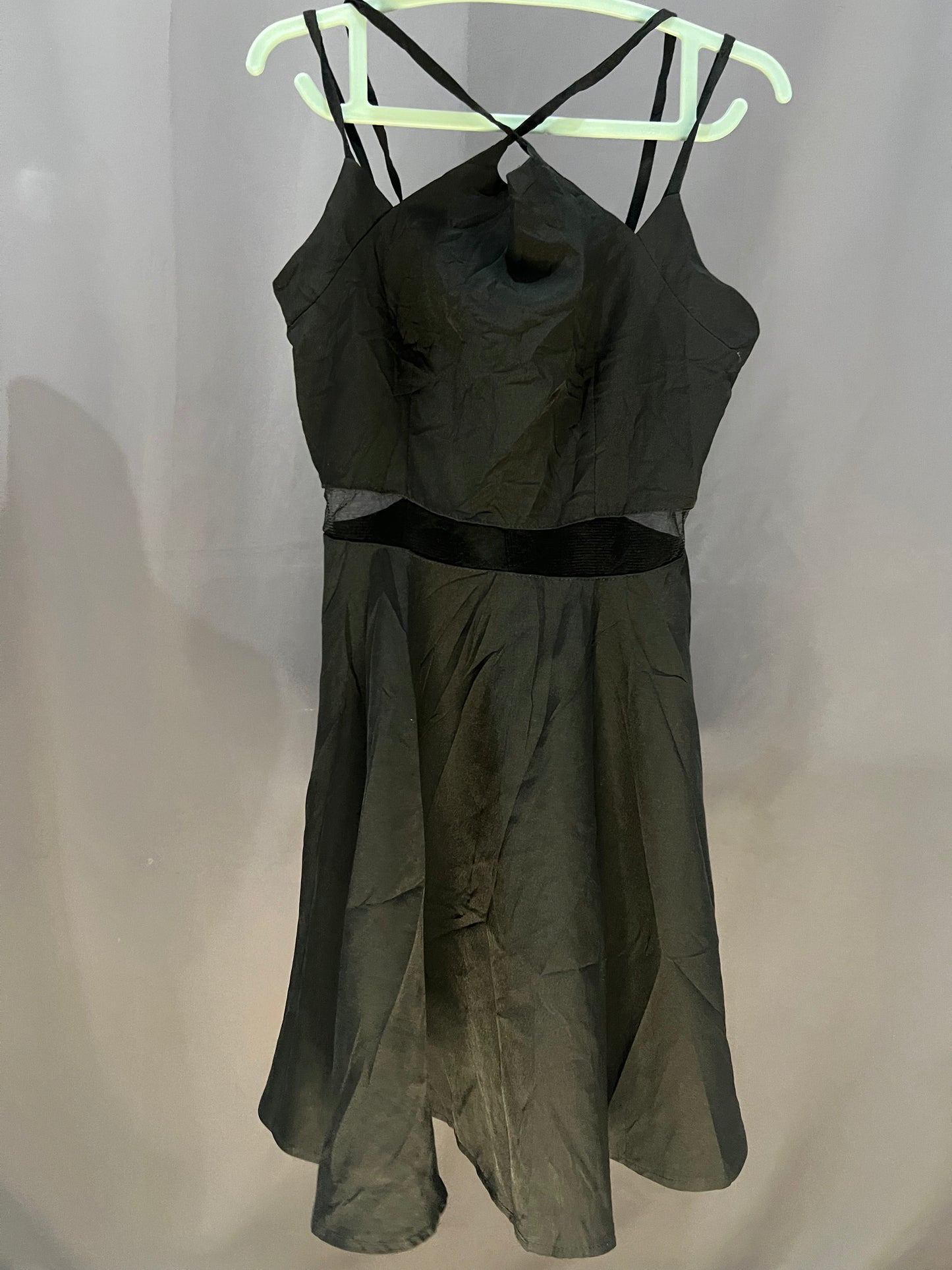 Generic Plain Sleeveless and See Through (Black)