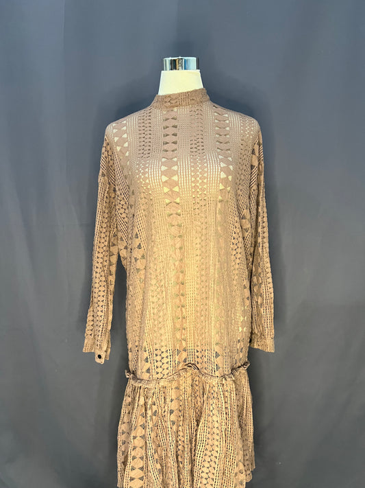 MD Design Patterned See Through (Brown)