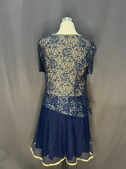 Linya Gold Pattern (Blue)