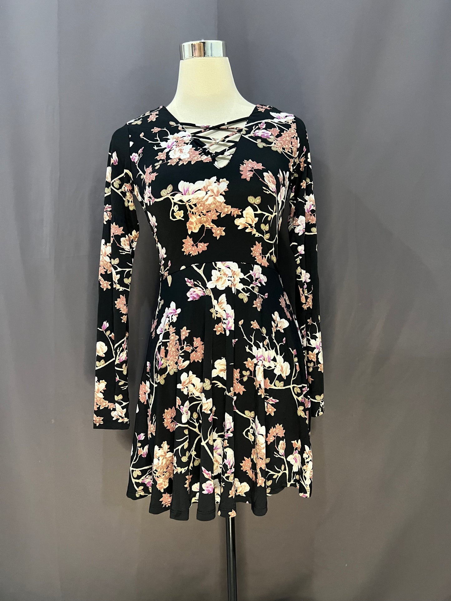 J for Justify Floral (Black)