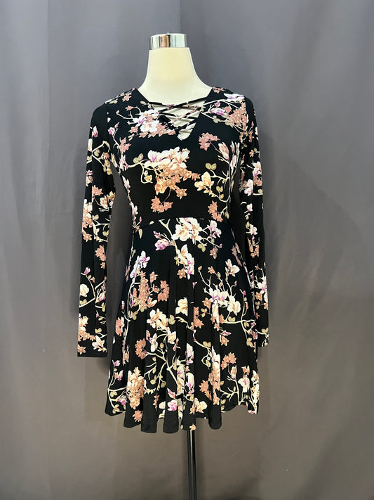 J for Justify Floral (Black)
