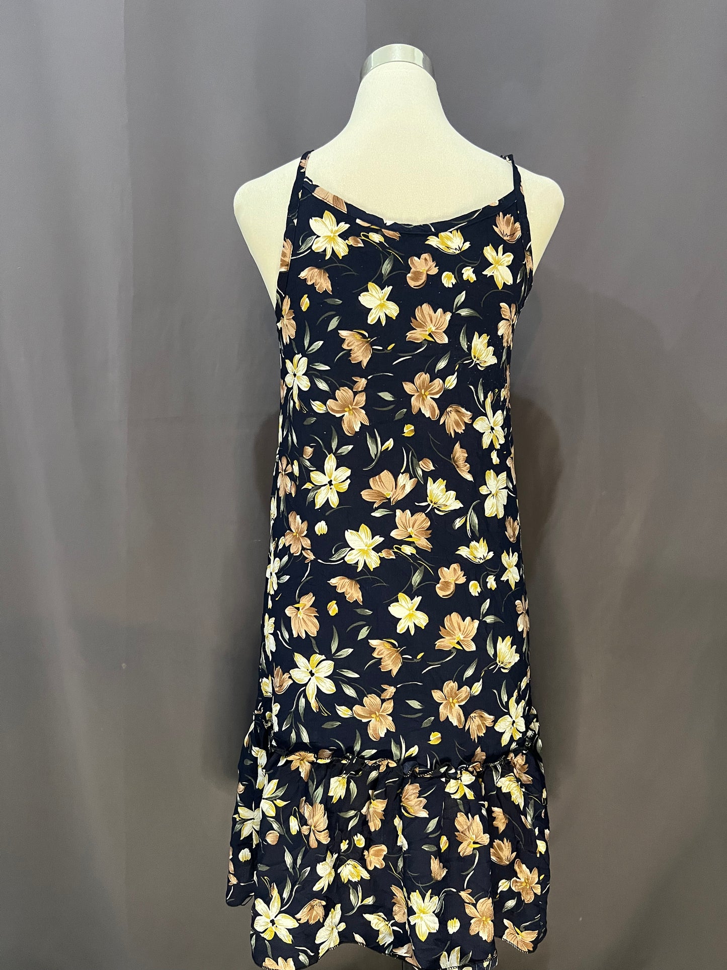 Generic Floral Sleeveless (Navy Blue)