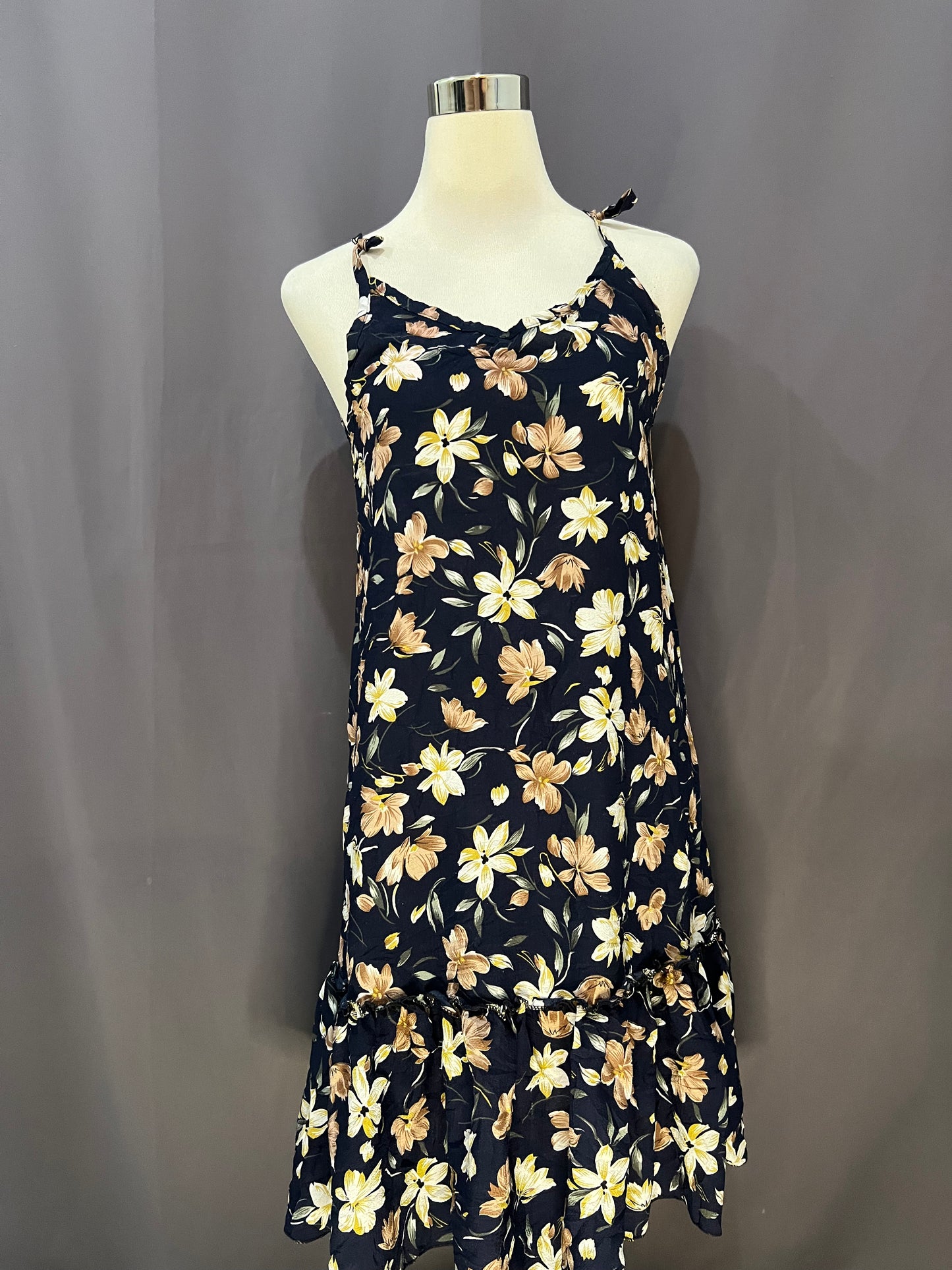 Generic Floral Sleeveless (Navy Blue)