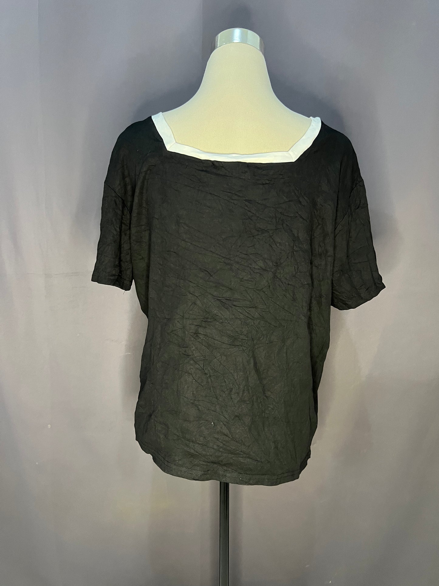 Generic Plain with White Lining (Black-Cotton)