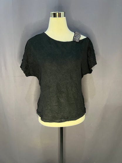 Generic Plain with Shoulder Strap (Black-Cotton)
