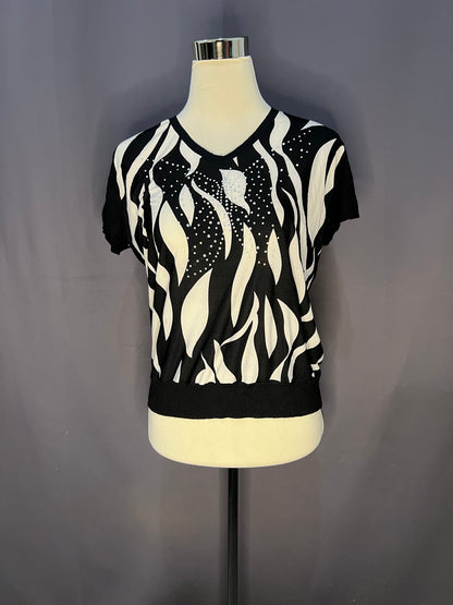 Generic Pattern with Butterfly (Black-Cotton)