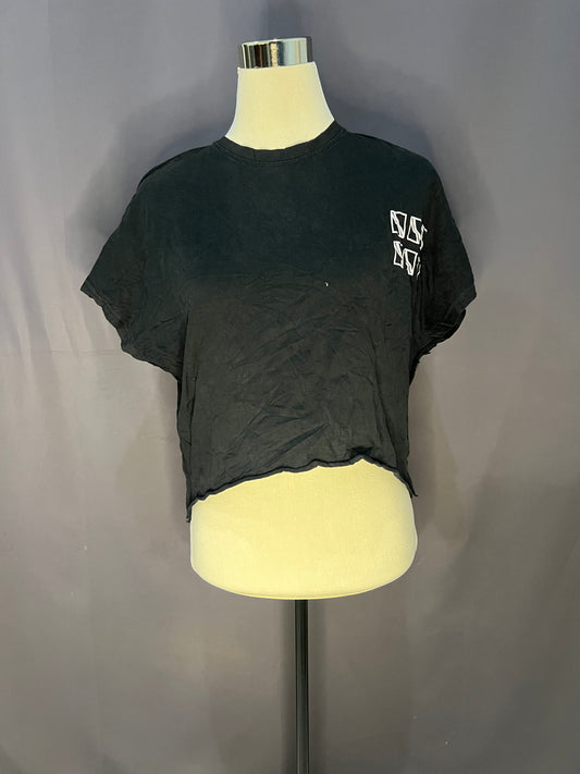 Home Baby Plain with Logos (Black-Cotton)