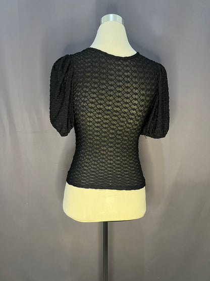 Generic See Through Croptop Dress (Black-Mesh)