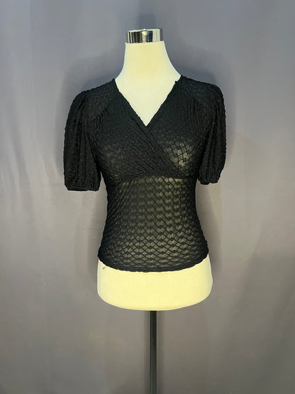 Generic See Through Croptop Dress (Black-Mesh)