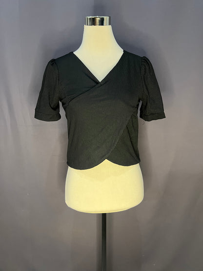 Generic Plain Croptop (Black-Corduroy)