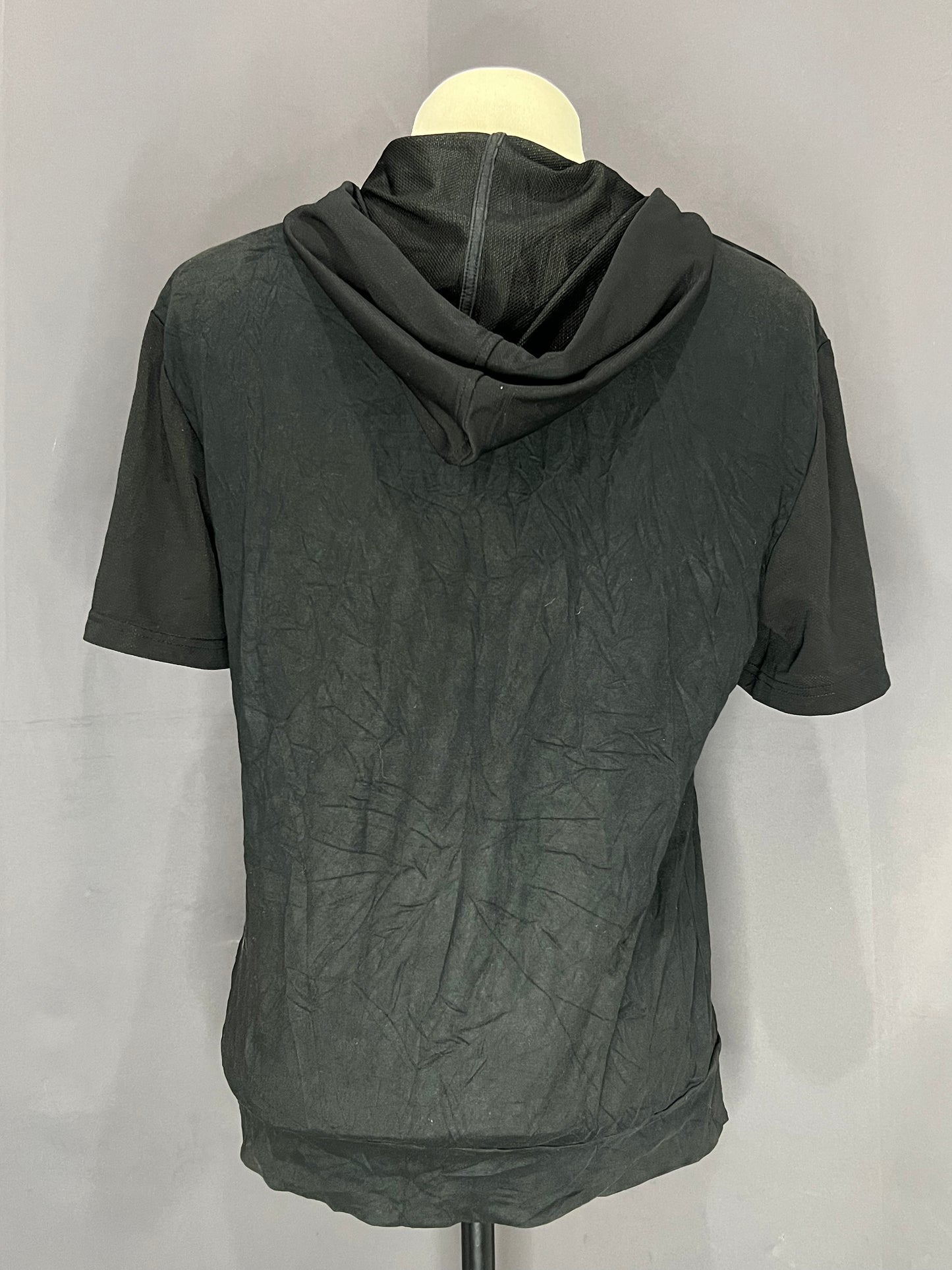Generic Hoodie with Random Logo (Black-Mesh)
