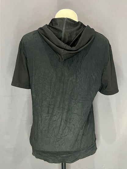 Generic Hoodie with Random Logo (Black-Mesh)