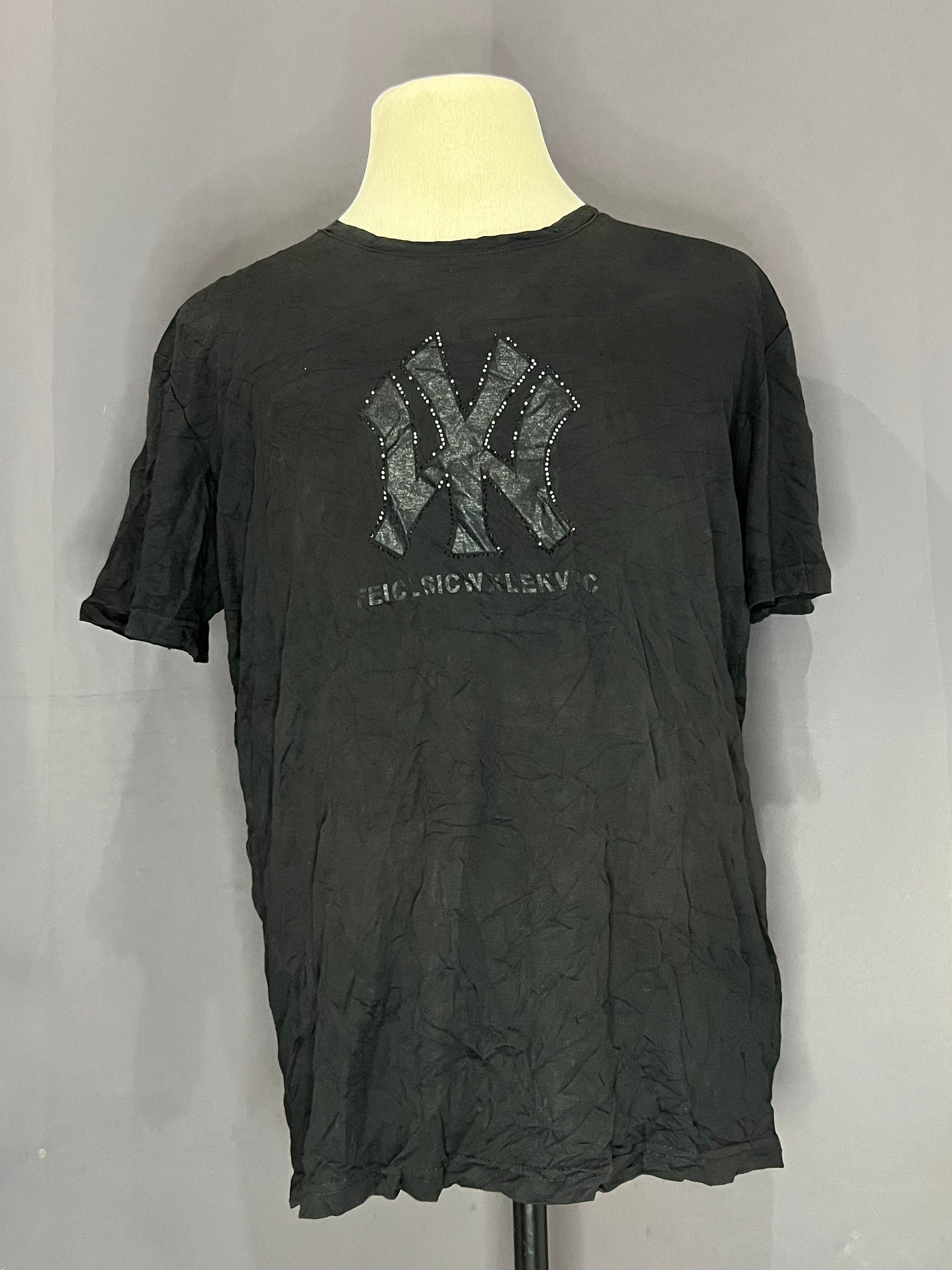 Generic NY Yankees Logo (Black-Cotton)