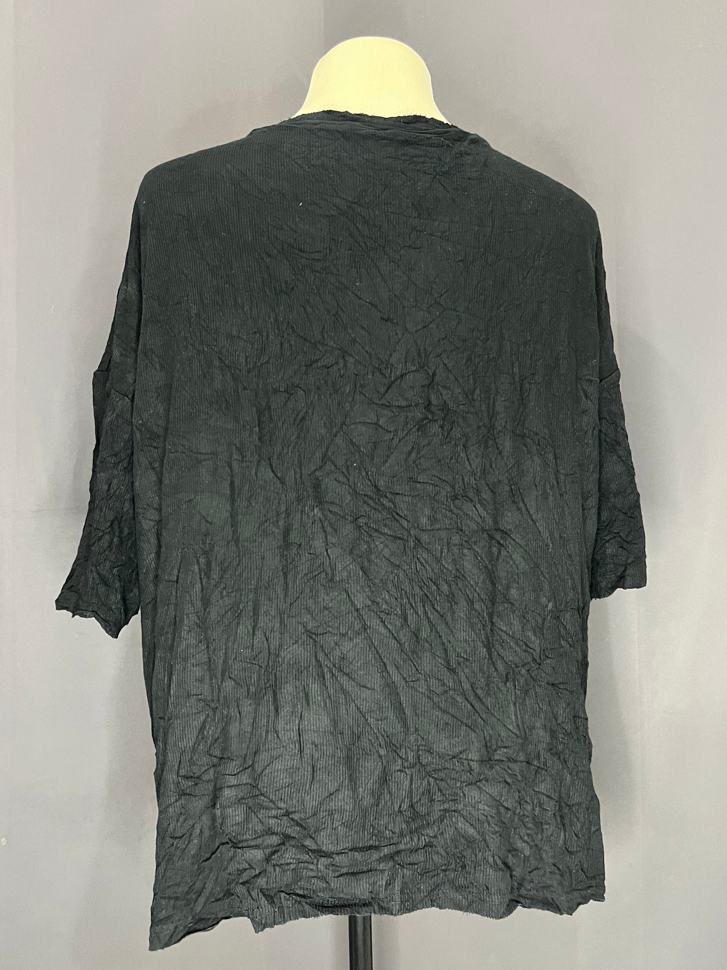 Generic Plain 3/4 Sleeves (Black-Corduroy)